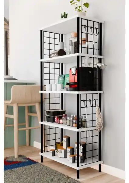 Çok Amaçlı Metal Raf Sistemi: Fonksiyonellik ve Estetiğin Modern Buluşması