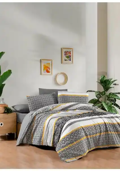 Conzaliza Çift Kişilik Pamuklu Nevresim Seti: Estetik ve Konfor Sunan Modern Tasarım