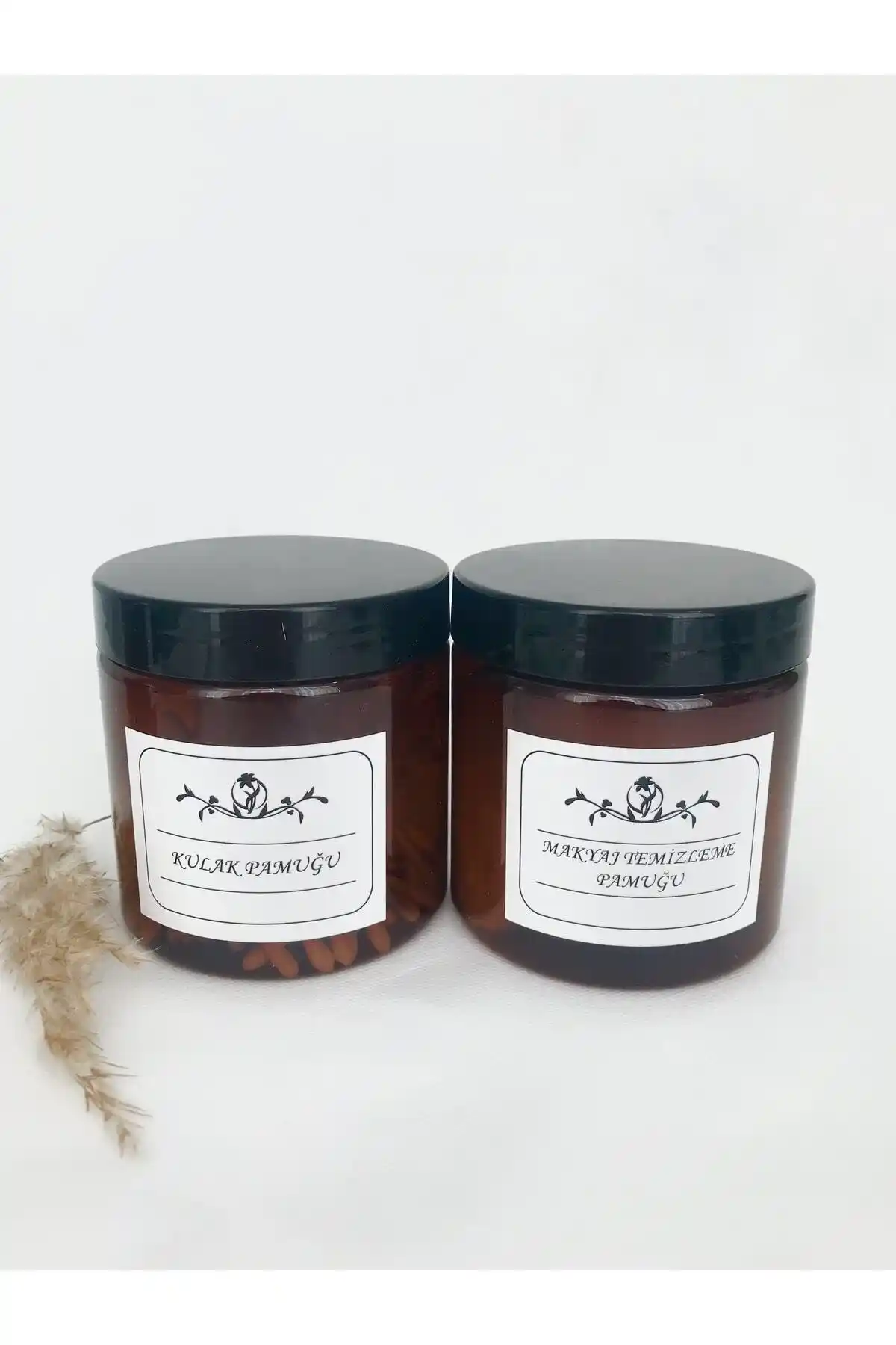 Dem Home Amber Cam Görünümlü Plastik Kavanoz Seti ile Şık ve Pratik Ev Düzeni Çözümü