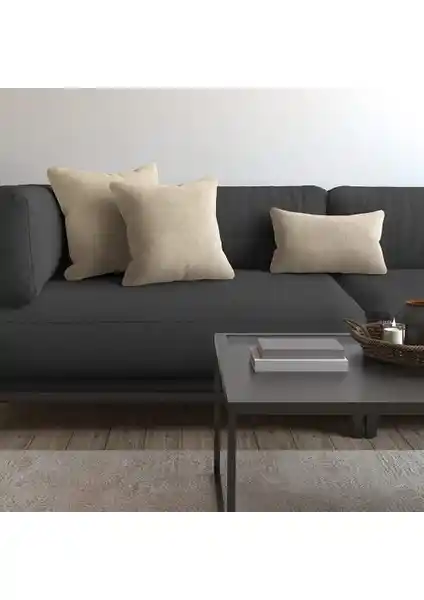 Demor Home Soft Serisi Ay Taşı Beji Kırlent ve Yastık Kılıfı 40x40 cm şık ve dayanıklı tasarım