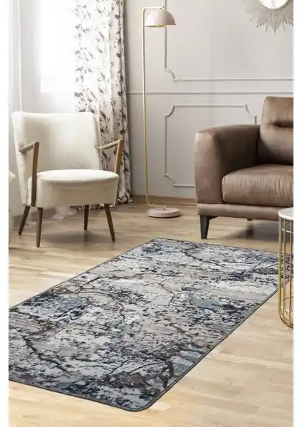 Dijidekor Ege Mavi Kesme Halı Battaniye: Modern Tasarım ve Çok Amaçlı Kullanım