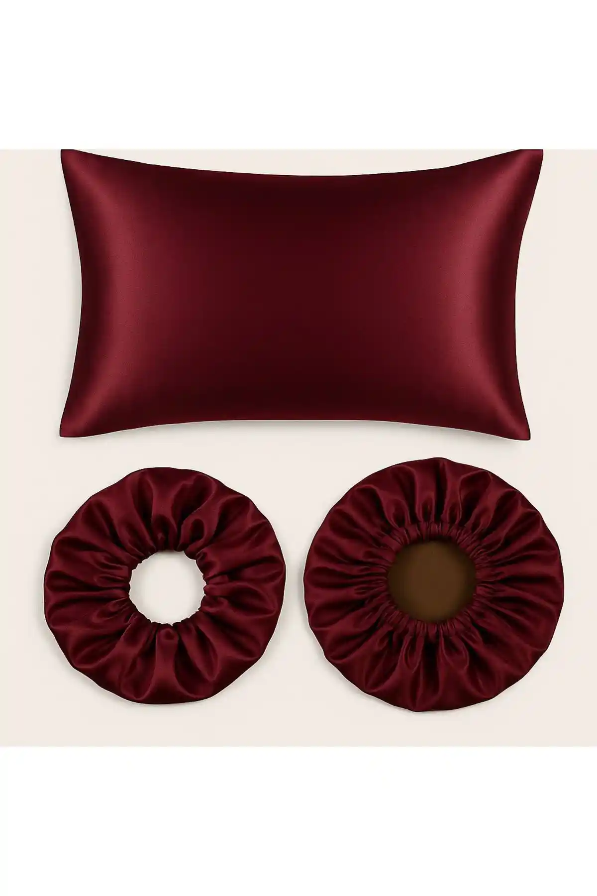 Dusk İpek Saten Yastık Kılıfı ve Aksesuar Seti: Şıklık ve Konforun Bir Arada Sunumu