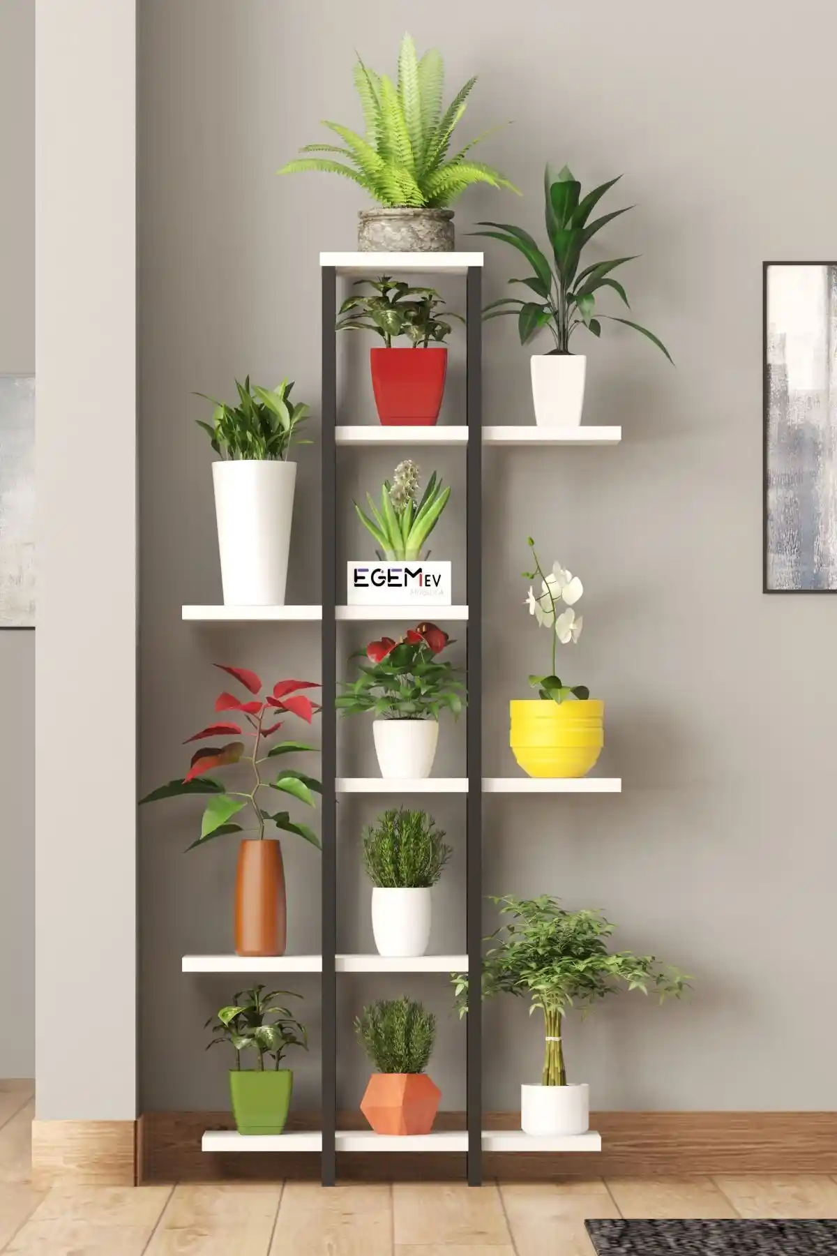 Egemev Yüksek Ayaklı Saksı Standı: Modern ve Şık Dekorasyon Çözümü