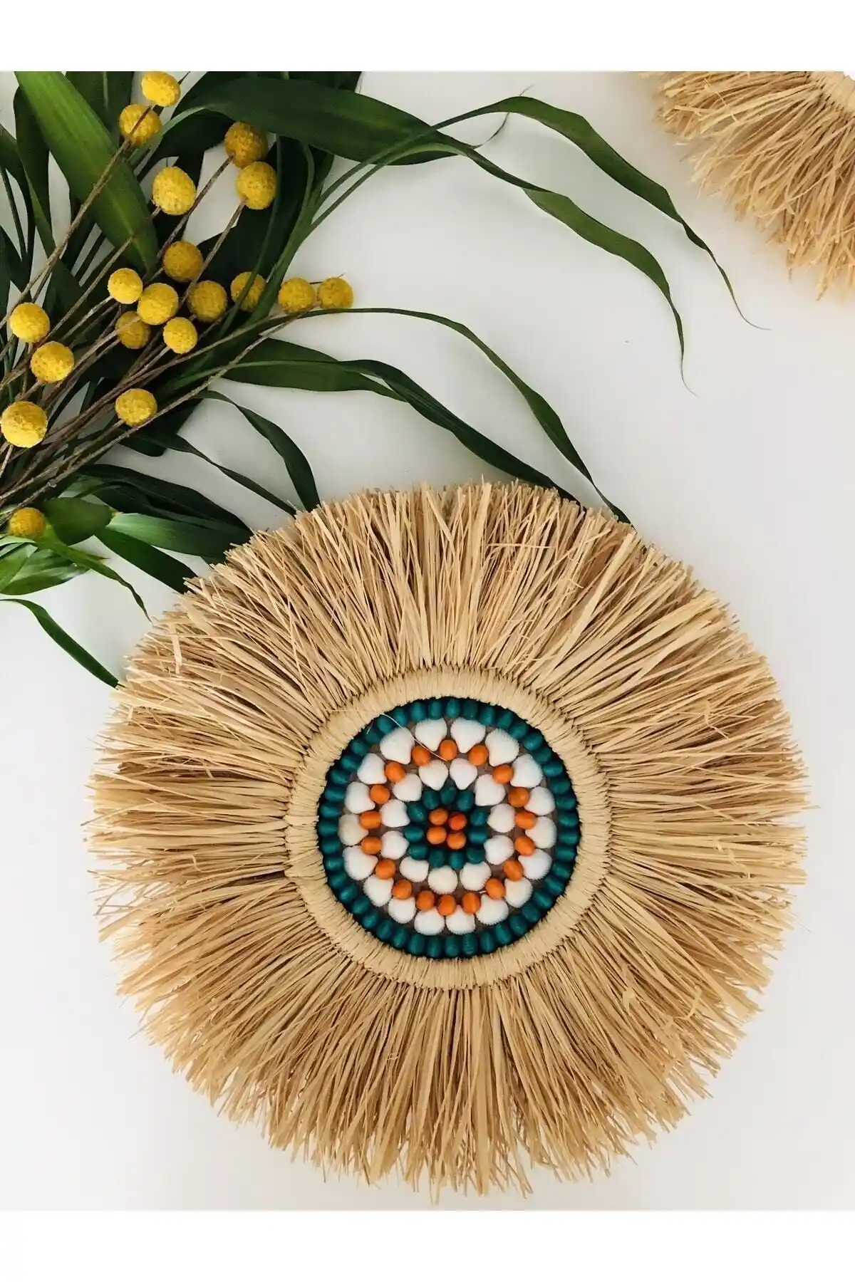 El Yapımı Doğa Temalı Duvar Panosu Bohem Tarzda Sıcak ve Otantik Dekorasyon Unsuru