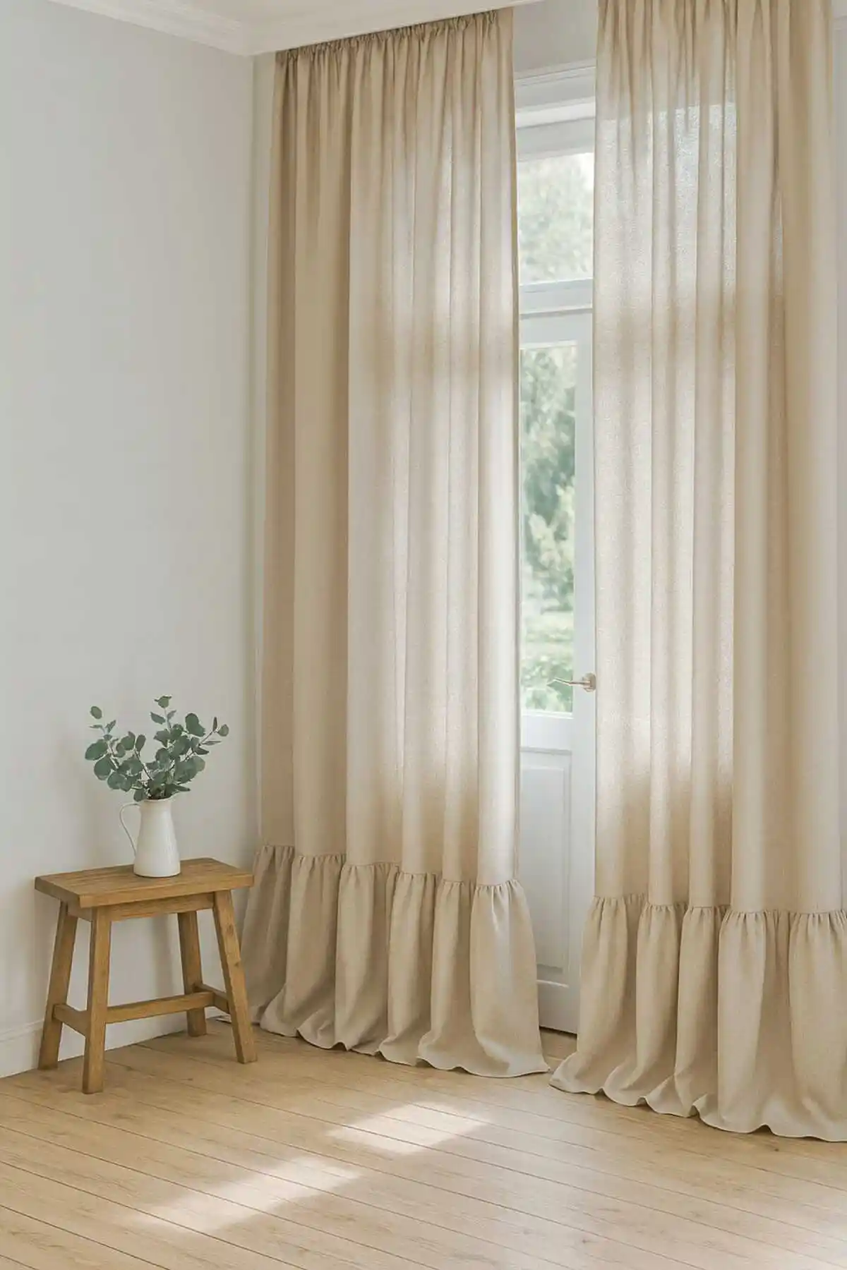 El Yapımı Doğal Keten Perde: Vintage ve Şık Tasarım ile Fonksiyonellik Bir Arada