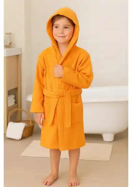 Ender Home CottonVerse Kapşonlu Bornoz: Yüksek Kalite ve Konfor Sunan Çocuk ve Gençler İçin Ideal Ürün