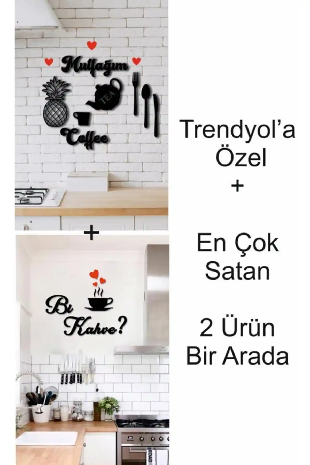 Evde Ucuz Mutfak Duvar Dekoru ve Kahve Seti: Modern ve Ekonomik Çözüm