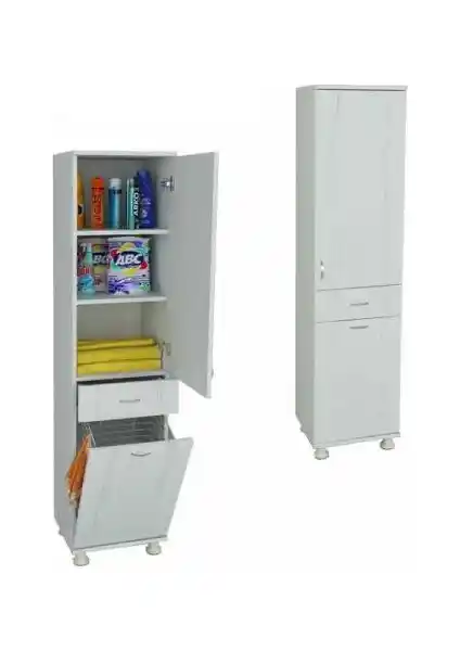 Evistro Lake Çok Amaçlı Banyo Boy Dolabı Modern Tasarım ve Dayanıklılık Özellikleri