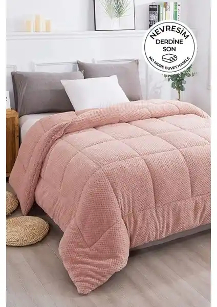 Evlen Home Collection Ultra Yumuşak Çift Taraflı Wellsoft Peluş Yorgan 200x220 cm Konfor ve Şıklık