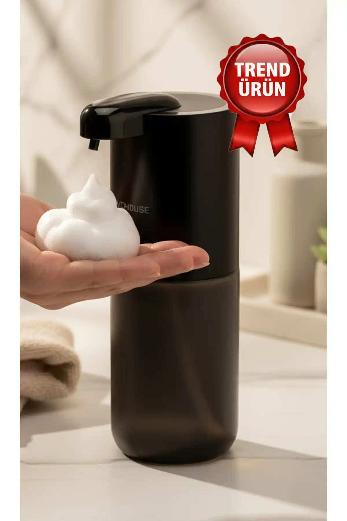 Evo House P12S Otomatik Sensörlü Köpük Sıvı Sabunluk Modern ve Şık Tasarım