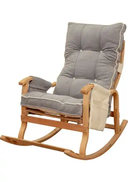 Evoke Lüx Ahşap Sallanan Sandalye: Dayanıklı ve Estetik Tasarım ile Konfor Sunar