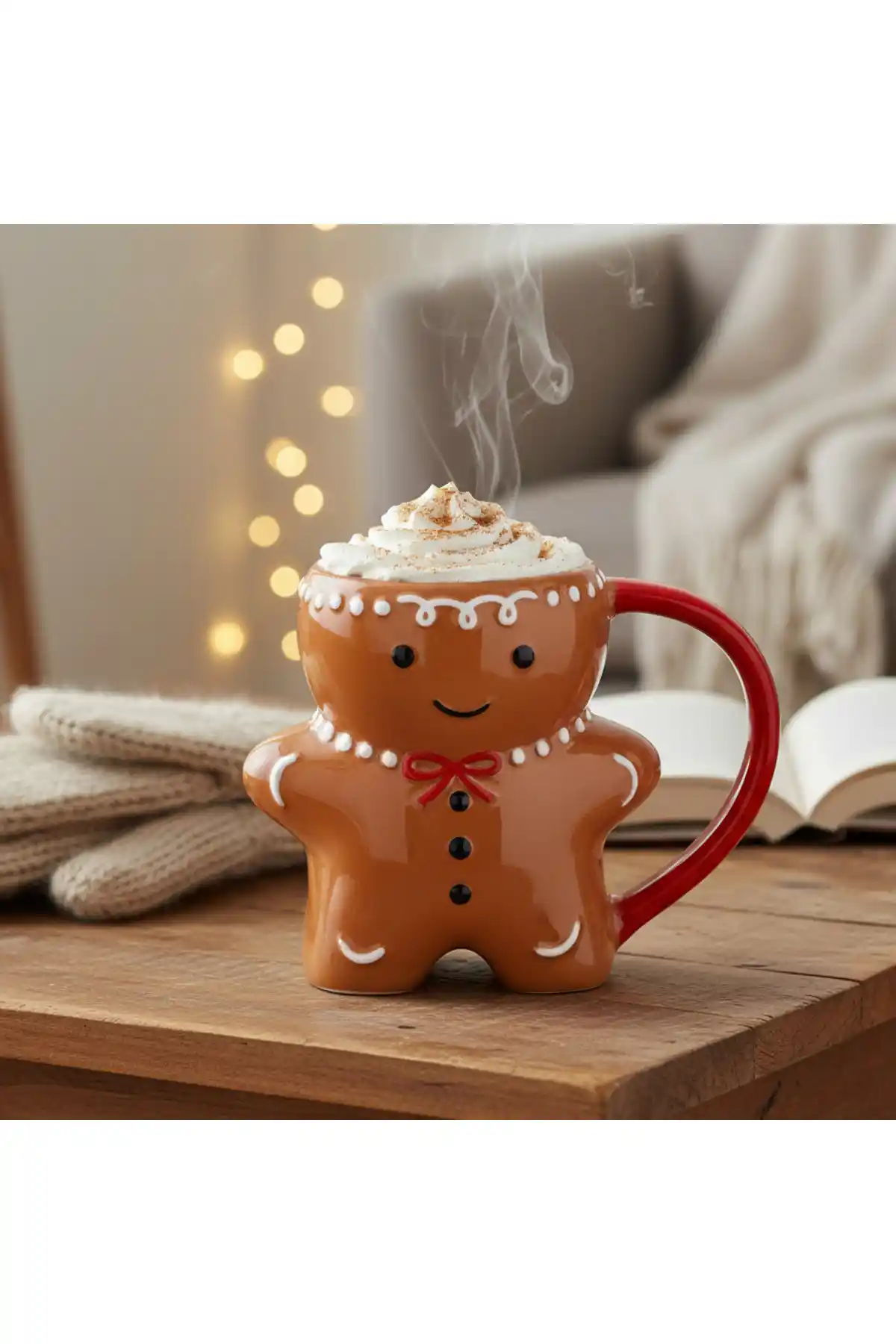 Flying Tiger Copenhagen Kurabiye Adam Şeklinde Seramik Kupa 360 ml ile Günlük Kullanım ve Estetik