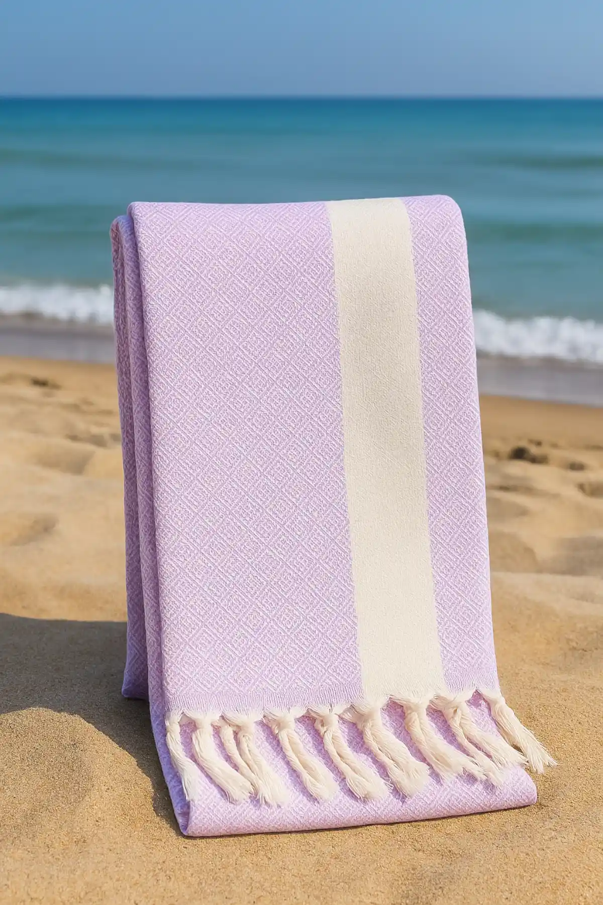 Geleneksel Türk motifleri ve modern tasarım ile %100 doğal pamuk peştemal