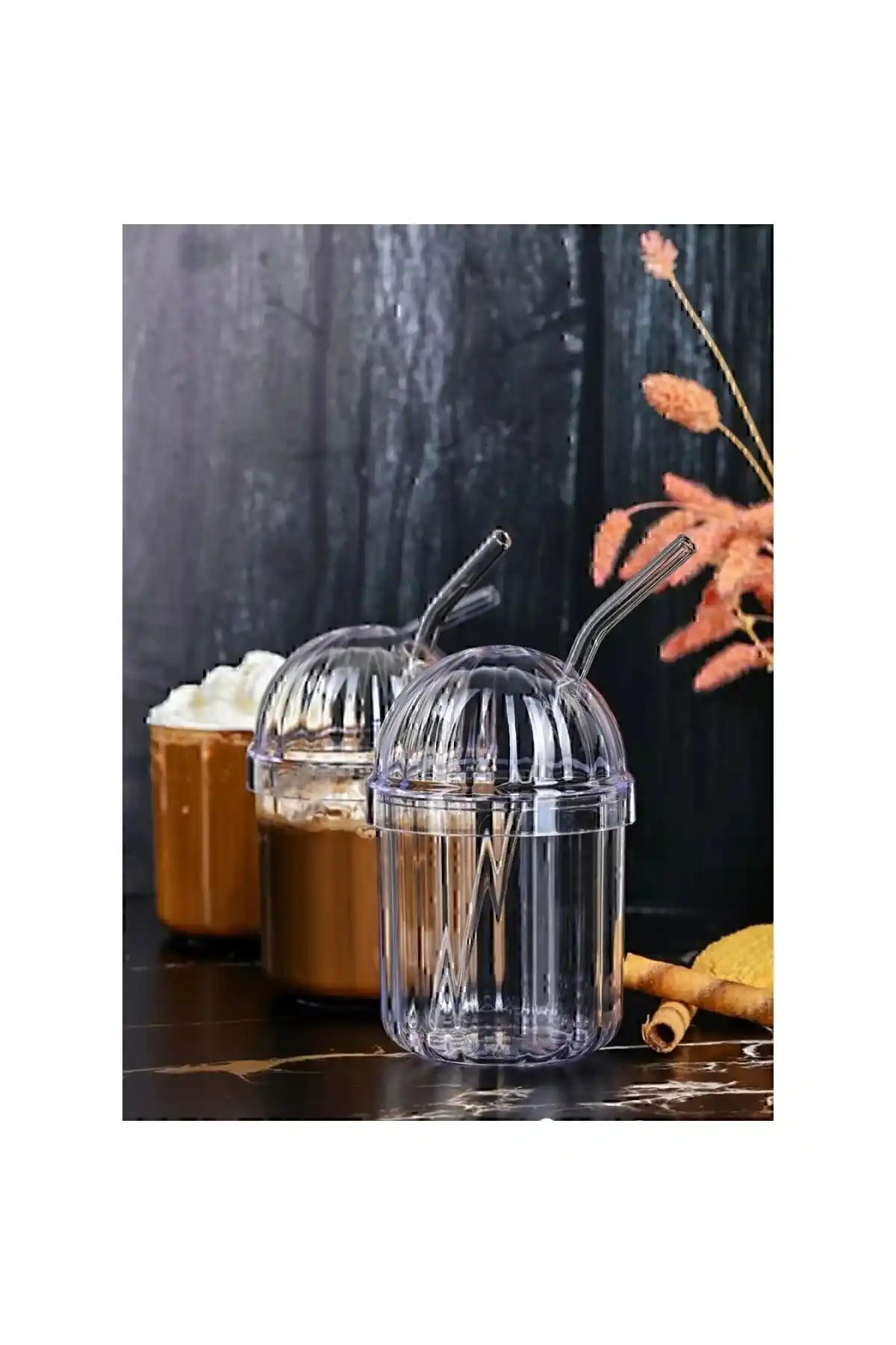 Genel Markalar 2 Adet Smoothie Bardak Seti Sağlıklı ve Şık Tasarım ile Günlük Kullanım