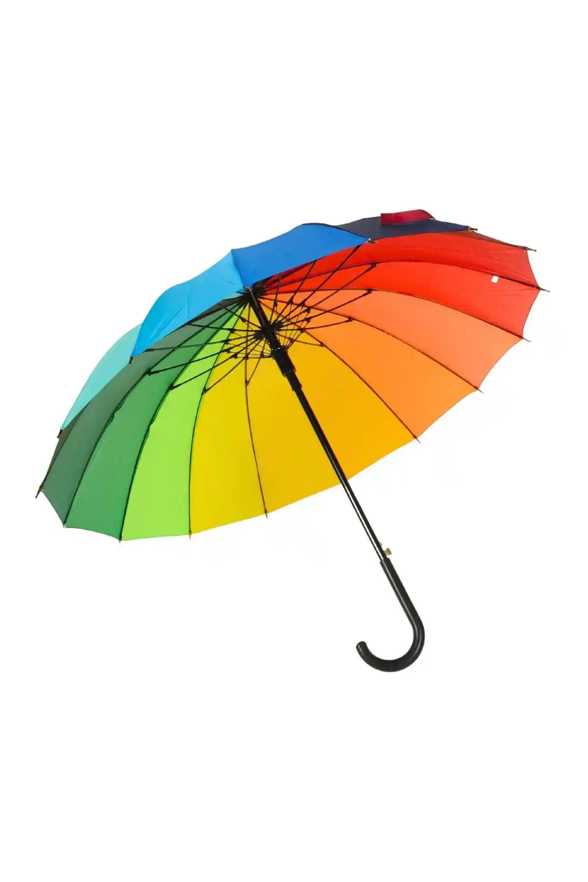 Genel Markalar Renkli 16 Telli Gökkuşağı Şemsiye - Şıklık ve Fonksiyonellik Bir Arada