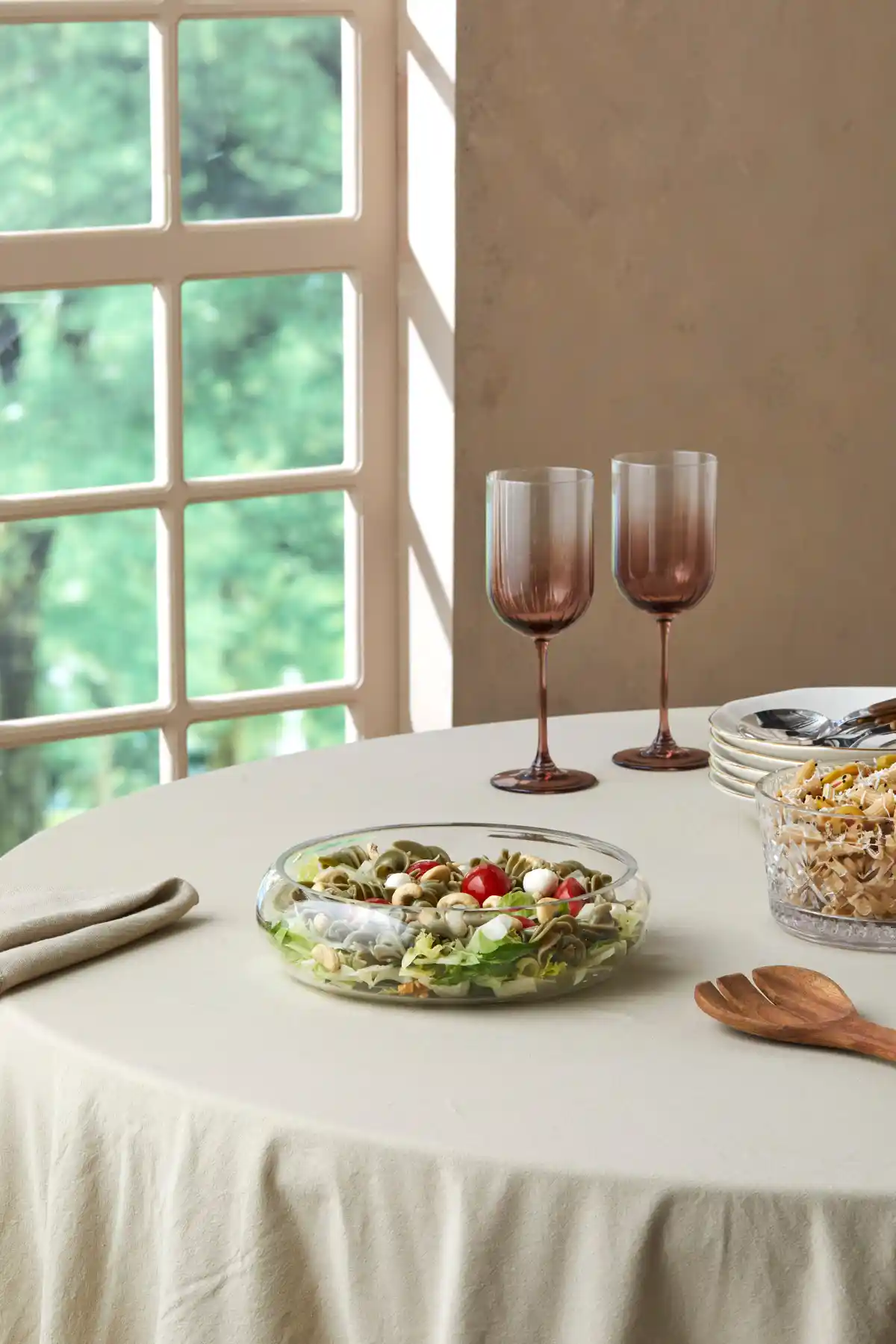 Glamis Selen Concept El Yapımı Cam Salata Kasesi Zarif ve Dayanıklı Tasarım