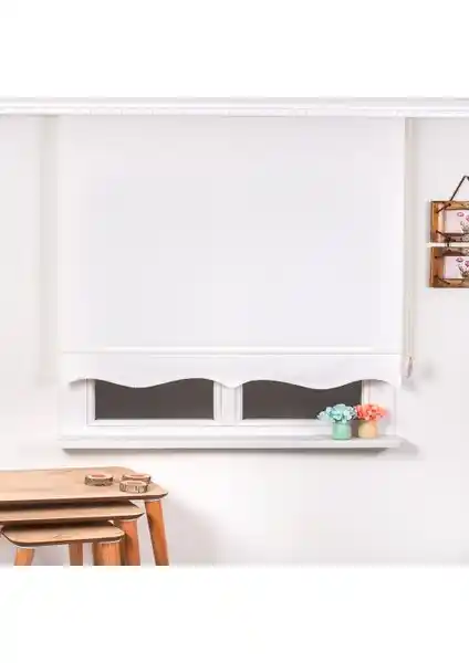 Güneş Tekstil Stor Perde Etek Dilimli 100x200 cm modern ve dayanıklı tasarım