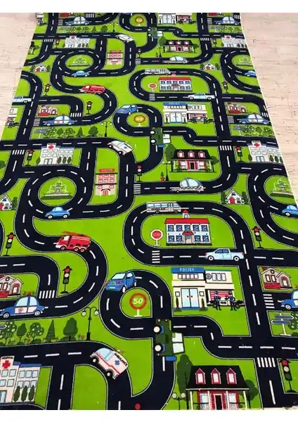 Halıser Kaymaz Taban Jel Yolluk Çocuk Halısı 100x100 Çocuk Güvenliği ve Konforu İçin Tasarlandı