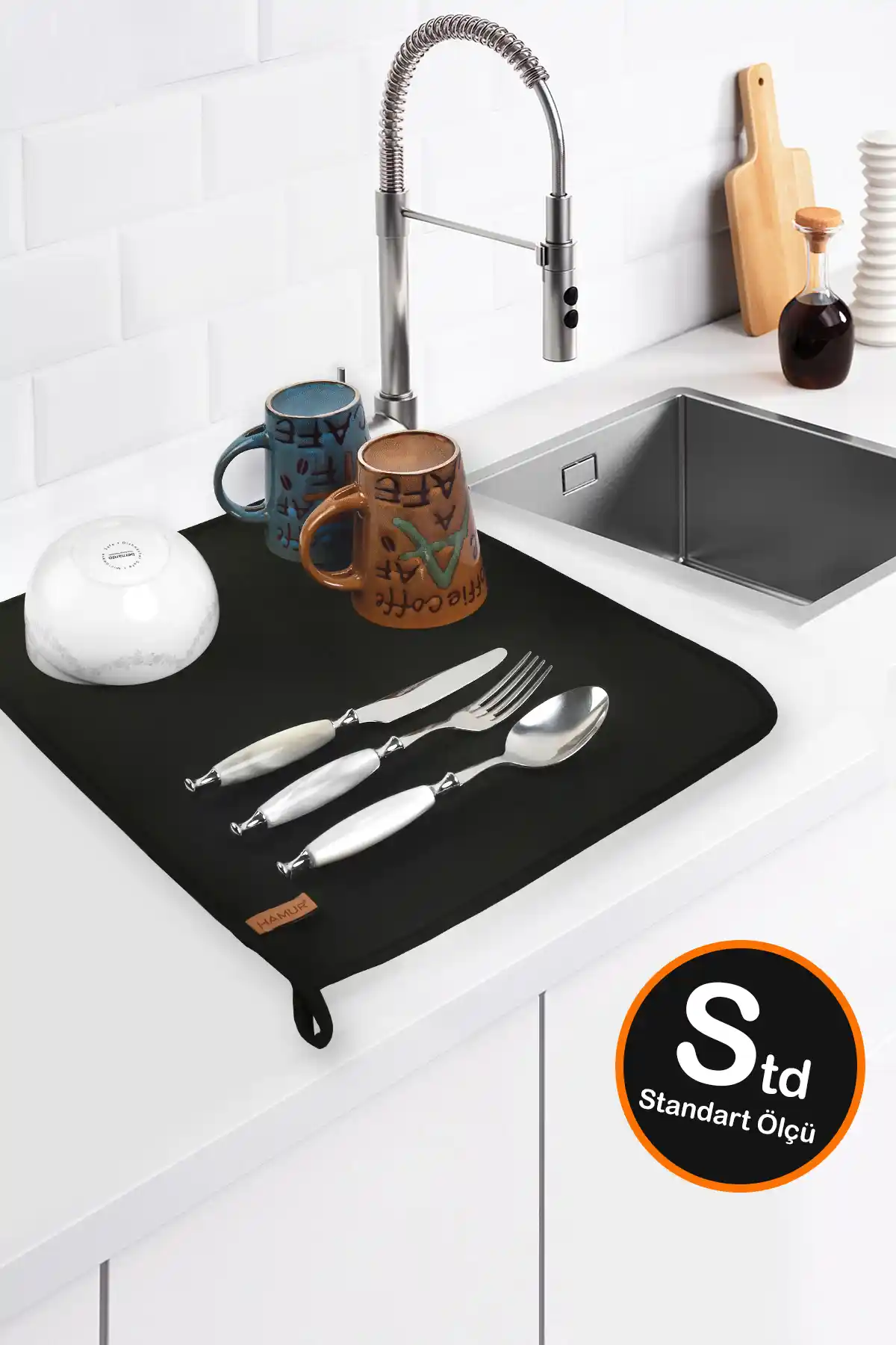 HAMUR Basic S Bulasik Kurutma Matı ile Mutfakta Hijyen ve Pratiklik Sağlayın