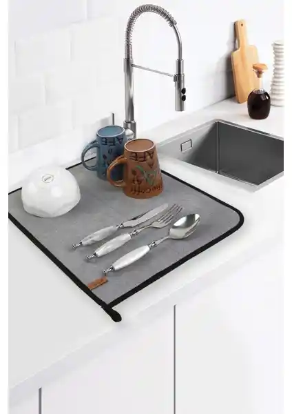 Hamur Mikro Fiber Bulaşık Kurutma Matı: Modern ve Pratik Mutfak Çözümü