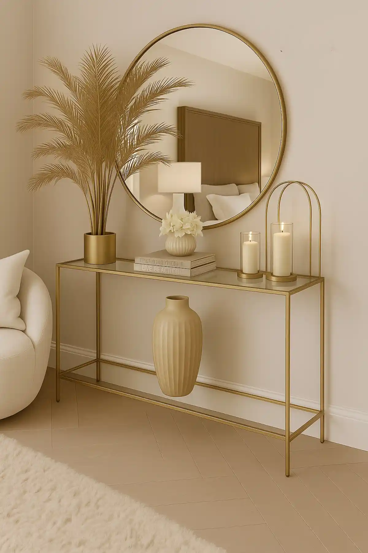 Home Elegance Gold Dresuar Modern ve Şık Tasarımıyla Ev Dekorasyonunuza Zarif Dokunuşlar Katıyor