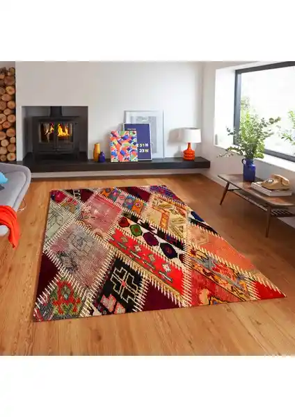 Homefesto Dekoratif Yıkanabilir Halı 100x150 cm Modern Tasarım ve Kolay Temizlik Özelliği ile