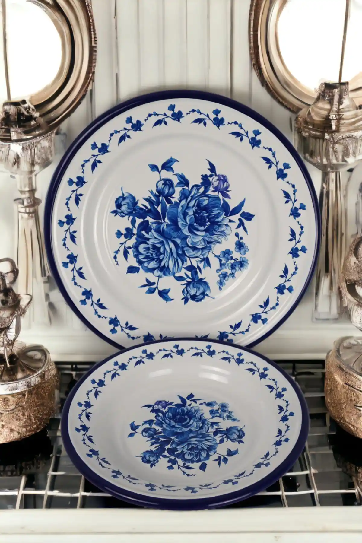 İnci Emaye 2'li Yemek Tabağı Seti Modern ve Çok Yönlü Kullanım Özellikleri