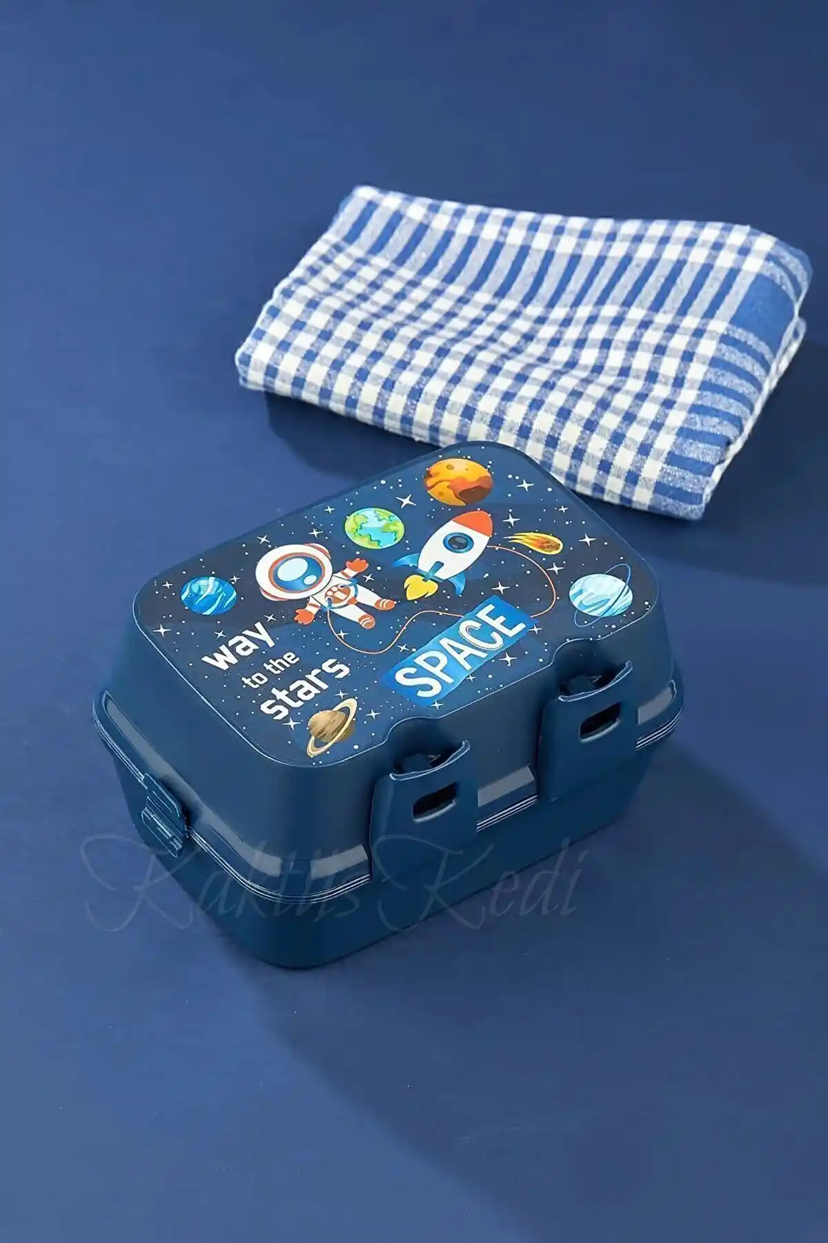 KaktüsKedi 4 Bölmeli Beslenme Kutusu Çocuklar İçin Güvenli ve Pratik Saklama Çözümü