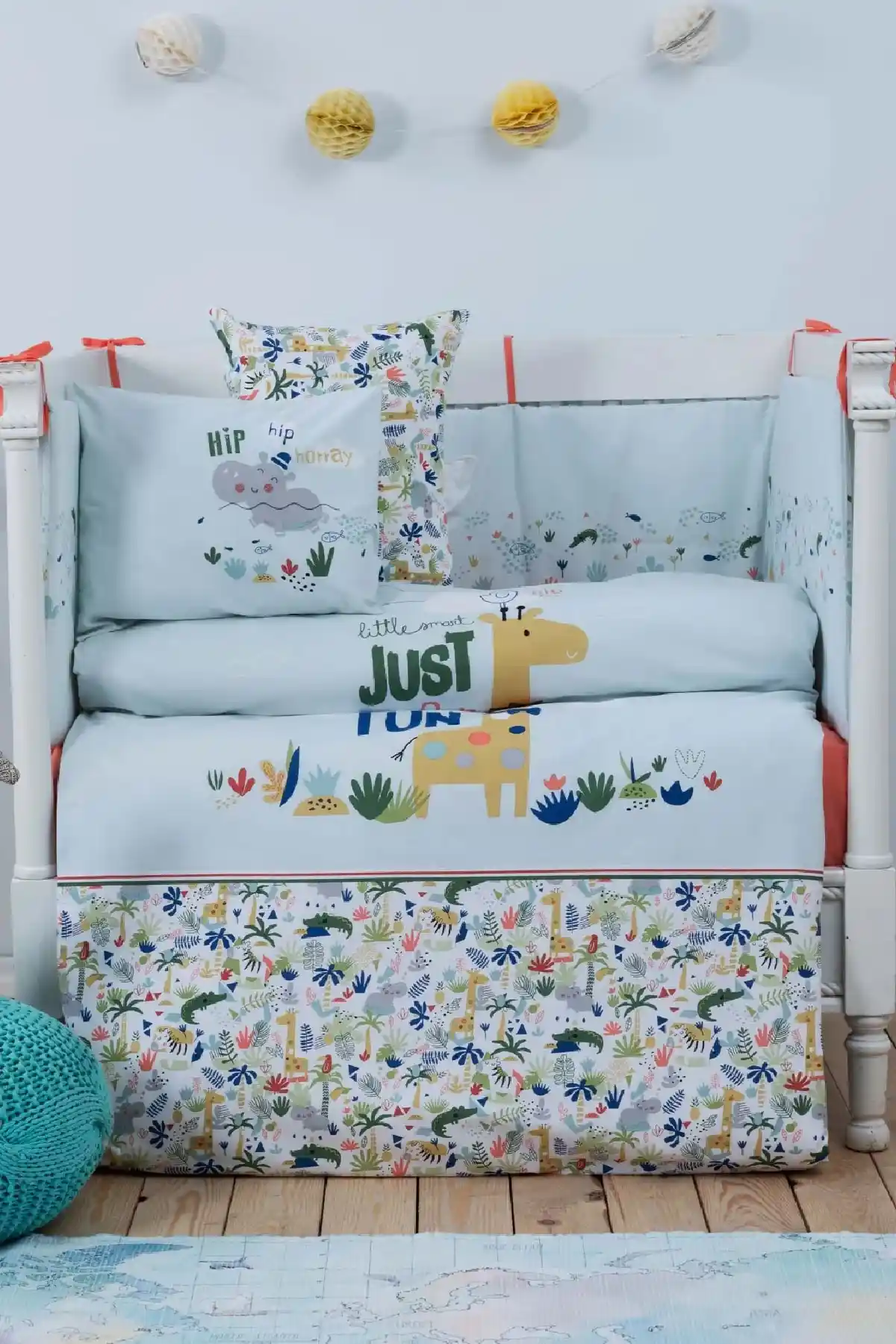 Karaca Home Jungle Boy %100 Pamuklu Bebek Uyku Seti Yüksek Kalite ve Sevimli Tasarım