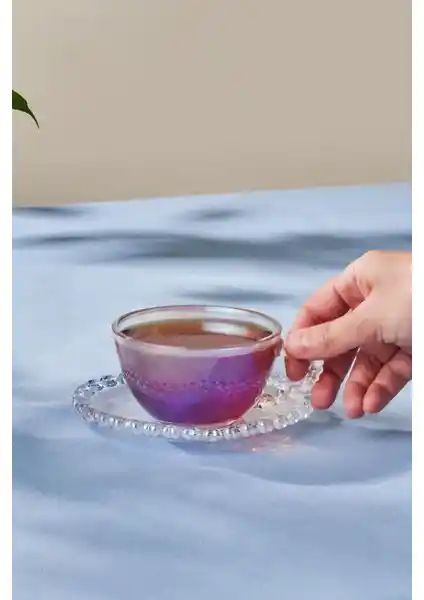 Karaca Rory Tek Kişilik Cam Çay Fincan Takımı Şıklık ve Fonksiyonellik İçin Uygun Bir Seçenek