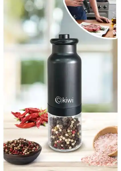 Kiwi Kspg 4809 Sensörlü Tuz ve Karabiber Değirmeni Modern ve Pratik Kullanım İçin