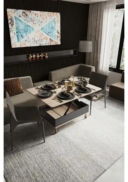 Kolexonline Nino Akıllı Sehpa: Çok Fonksiyonlu Modern Tasarım ve Kullanışlı Özellikler