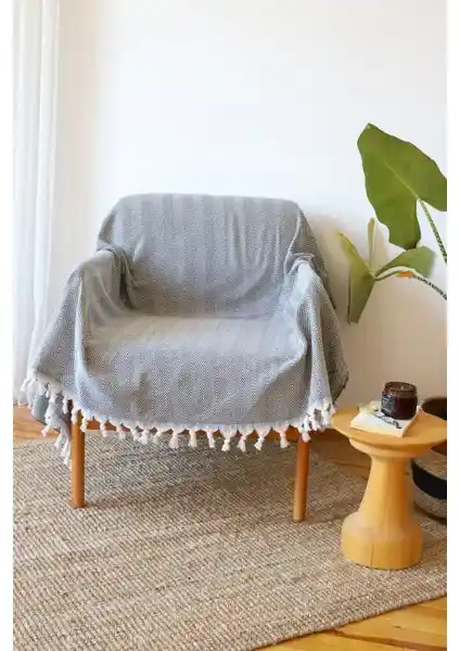 Koza Mix Berjer Tekli Koltuk Örtüsü Yeşil: Estetik ve Dayanıklı Pamuk Kumaş Tasarımı