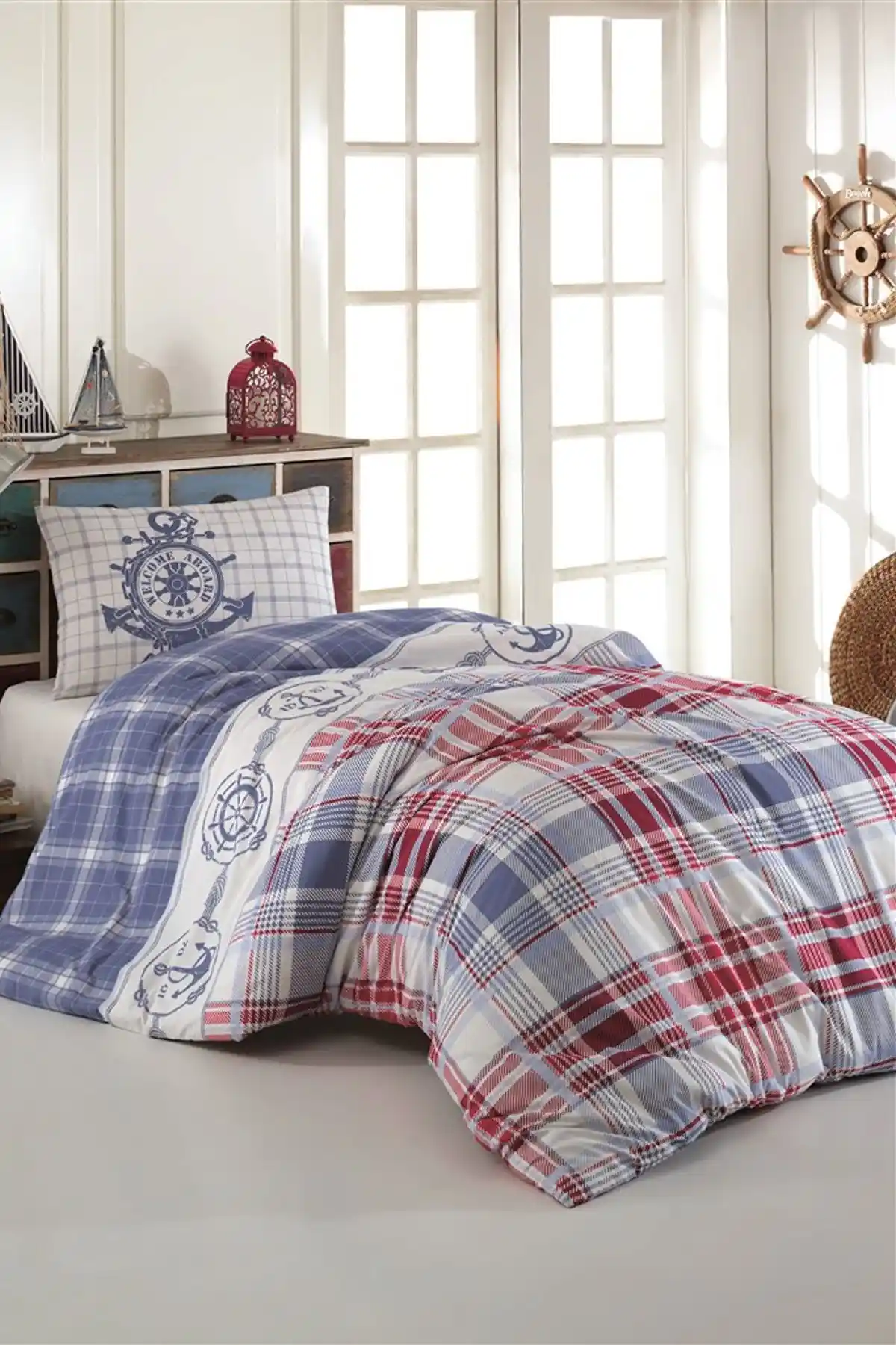 Kristal Sailor Ranforce Tek Kişilik Nevresim Takımı Modern ve Nefes Alabilir Tasarım