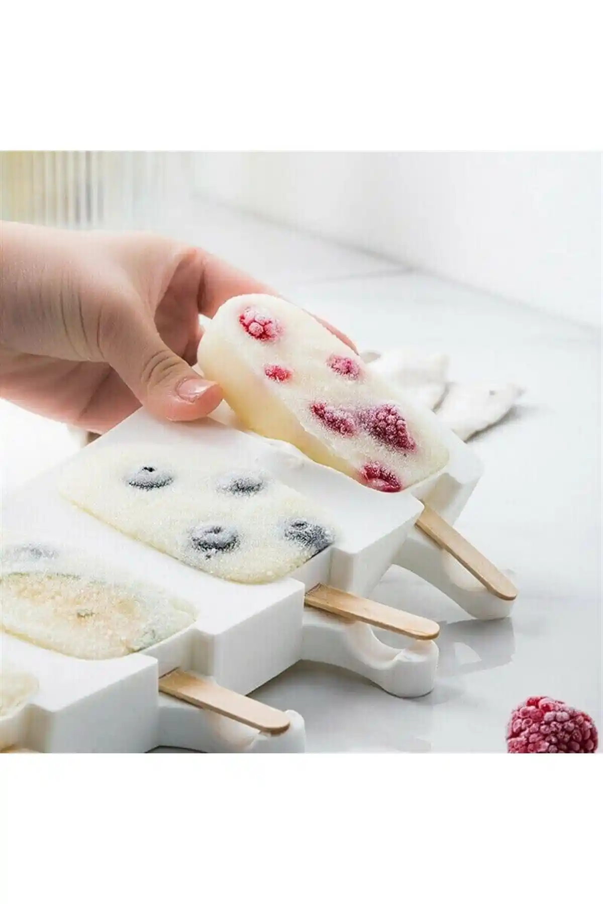 Küçük EW Silikon Magnum Dondurma Kalıbı Sağlıklı ve Pratik Kullanım Özellikleri