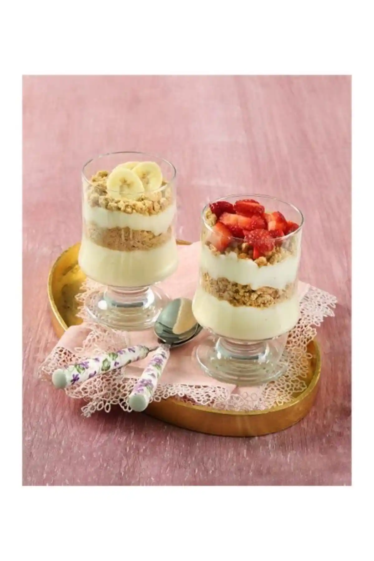 LAV Arıa 6'lı Magnolia Dondurma Bardağı Seti Doğal Ahşap Tasarımıyla Şık ve Dayanıklı