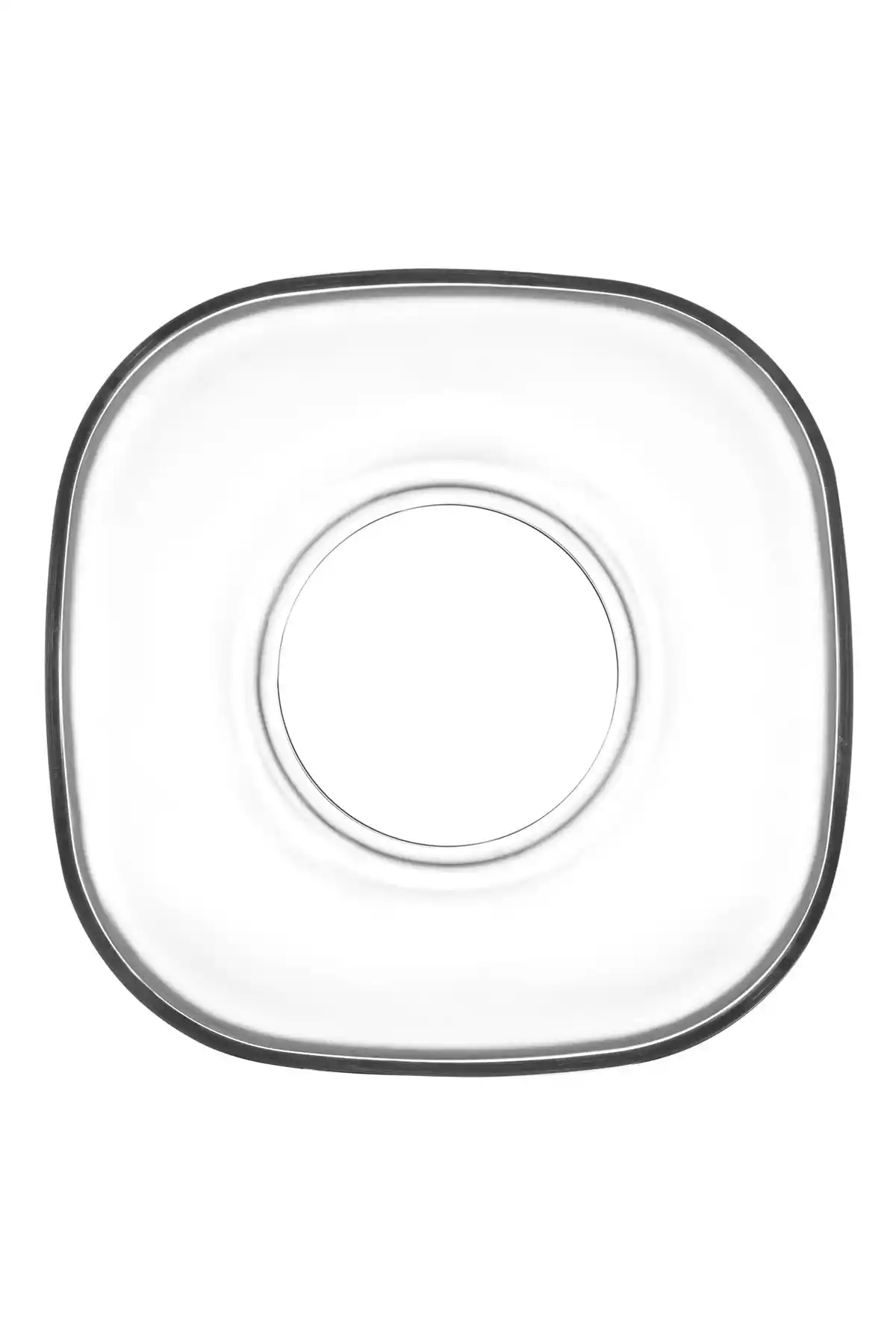 LAV Zen Cam Çay Tabağı 6 Kişilik Modern ve Şık Sofra Dekorasyonu Ürünü
