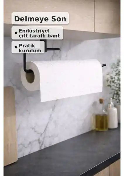 Le Touche Siyah Rulo Havluluk ve Peçetelik: Modern ve Dayanıklı Duvar Aksesuarları