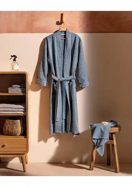 Madame Coco Carla Kimono Unisex Bornoz Seti: Konfor ve Şıklığın Mükemmel Buluşması