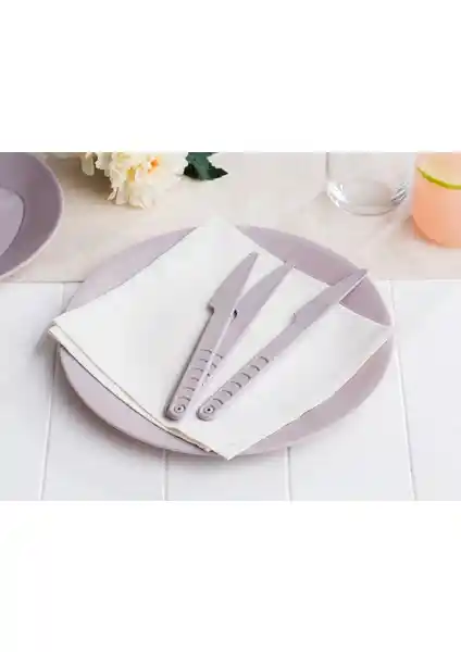 Madame Coco Darel 10'lu Bıçak Seti Açık Mürdüm Renkli Hafif ve Dayanıklı Tasarım