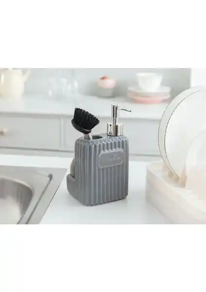 Madame Coco Freman Layer Seramik Fırçalı Sıvı Sabunluk Modern ve Şık Tasarım