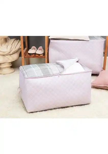 Madame Coco Luisa Kapitoneli Baskılı Hurç Pudra Renkli Dayanıklı ve Şık Tasarım