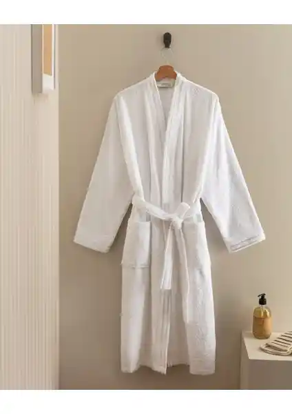 Madame Coco Maynor Kimono Bornoz: %100 Pamuklu Unisex Tasarım ve Hızlı Kuruma Özelliği