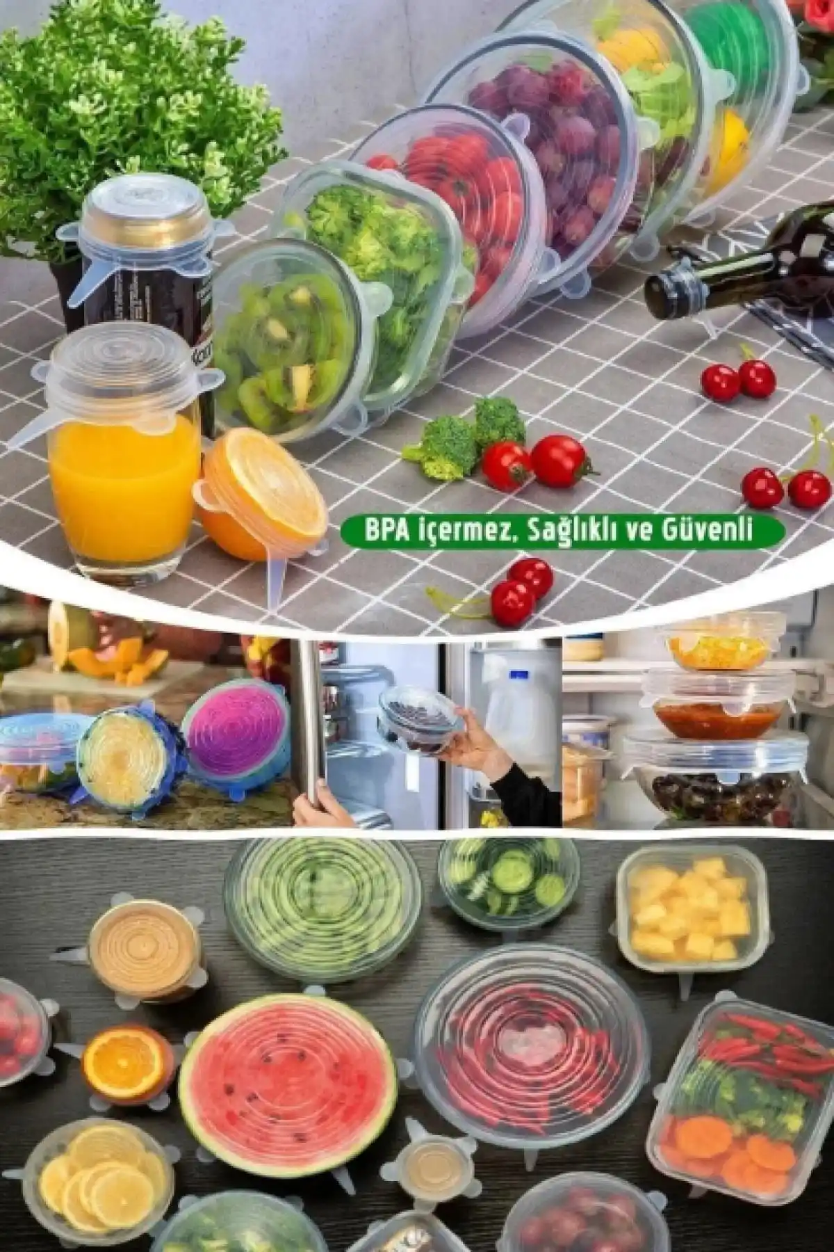 MasterCar 6'lı Streç Tencere Kapağı Seti ile Mutfakta Pratik ve Hijyenik Saklama Çözümleri