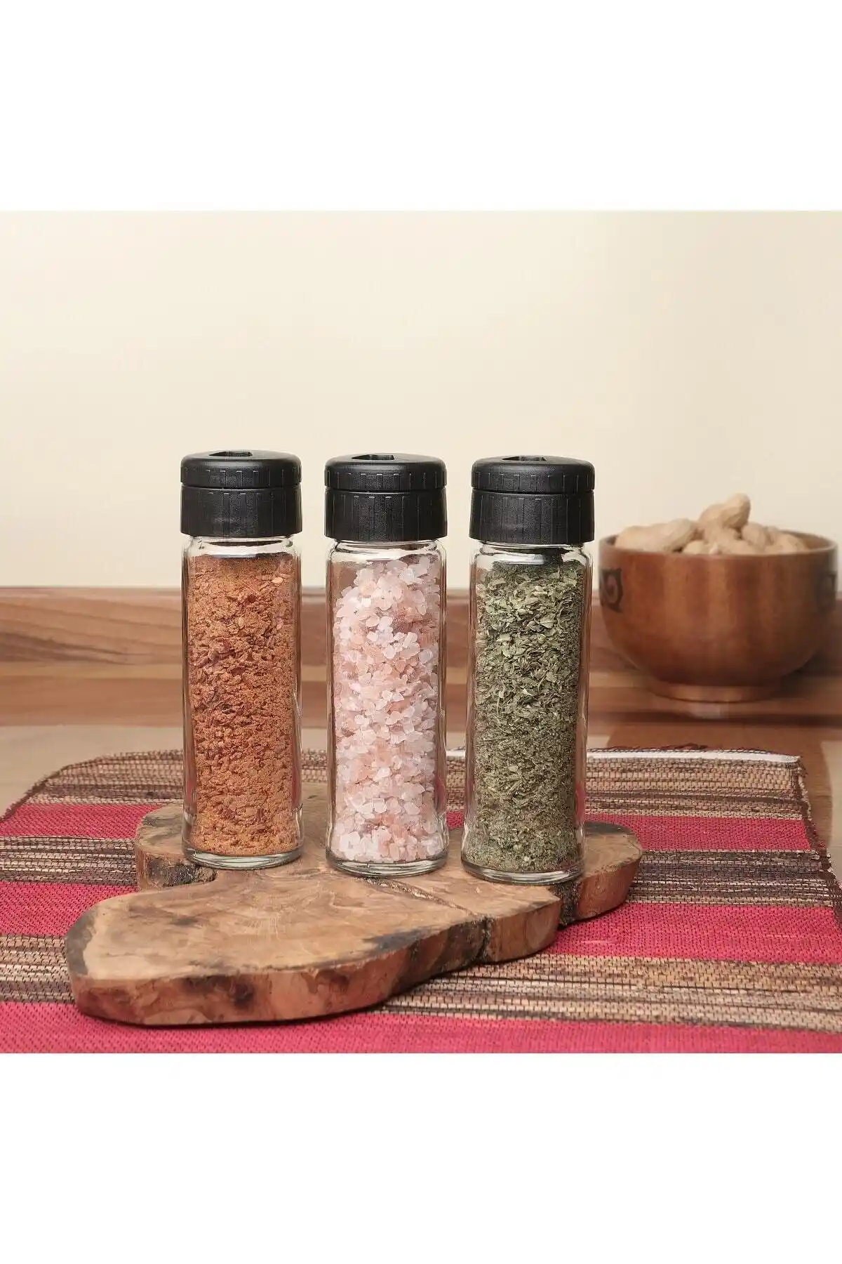 Melik'in Pine 3'lü Baharat Takımı: Şık ve Pratik Mutfak Aksesuarı