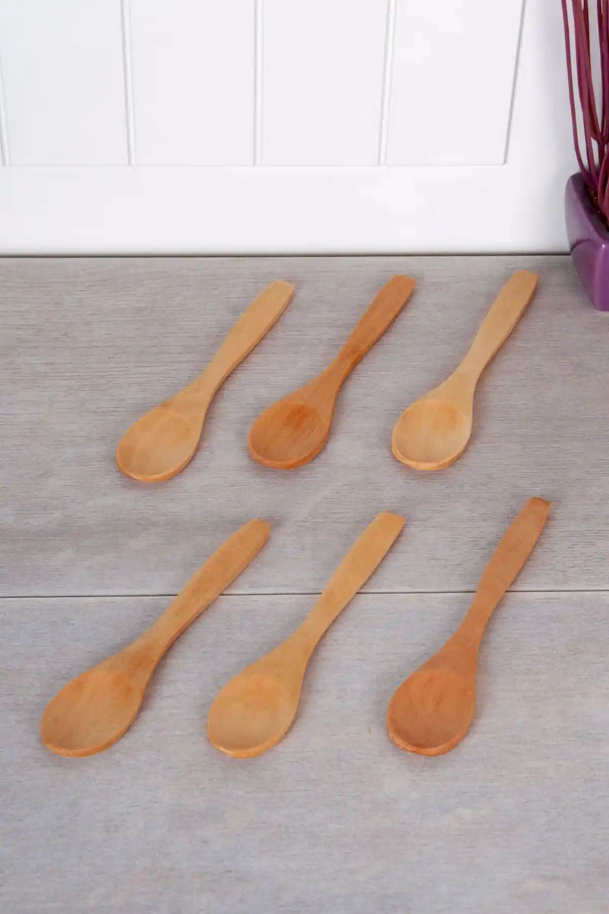 Mimoza Bambu Reçel Kaşığı Seti 6'lı dayanıklı ve şık mutfak gereçleri