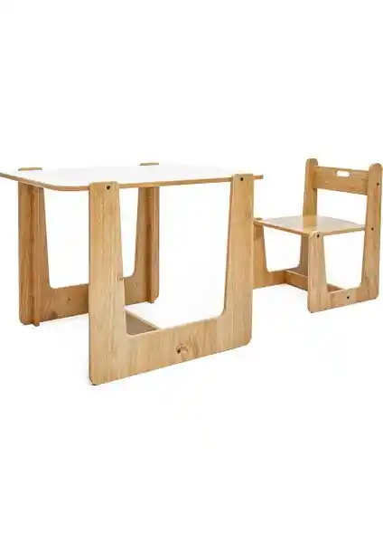 Minera 2-4 Yaş Montessori Çocuk Masası ve Sandalyesi Güvenli ve Estetik Tasarım
