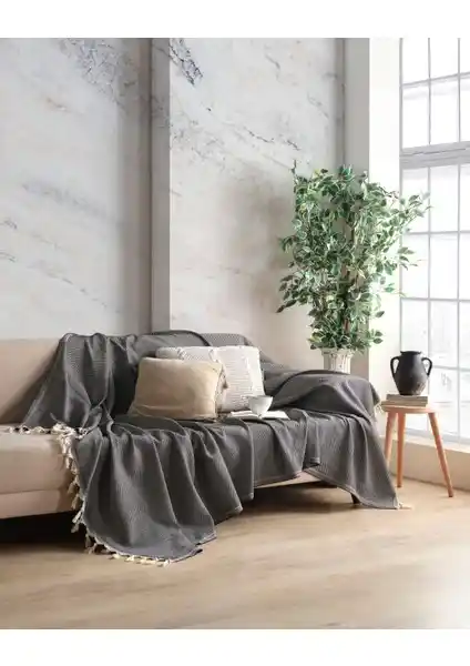 Miracolo Home Pamuklu Dekoratif Koltuk Kanepe Örtüsü: Şık ve Dayanıklı Ev Dekorasyonu Çözümü