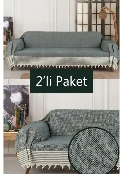 Miracolo Home Pamuklu Koltuk Örtüsü 310 cm Şık ve Dayanıklı Koruma Çözümü