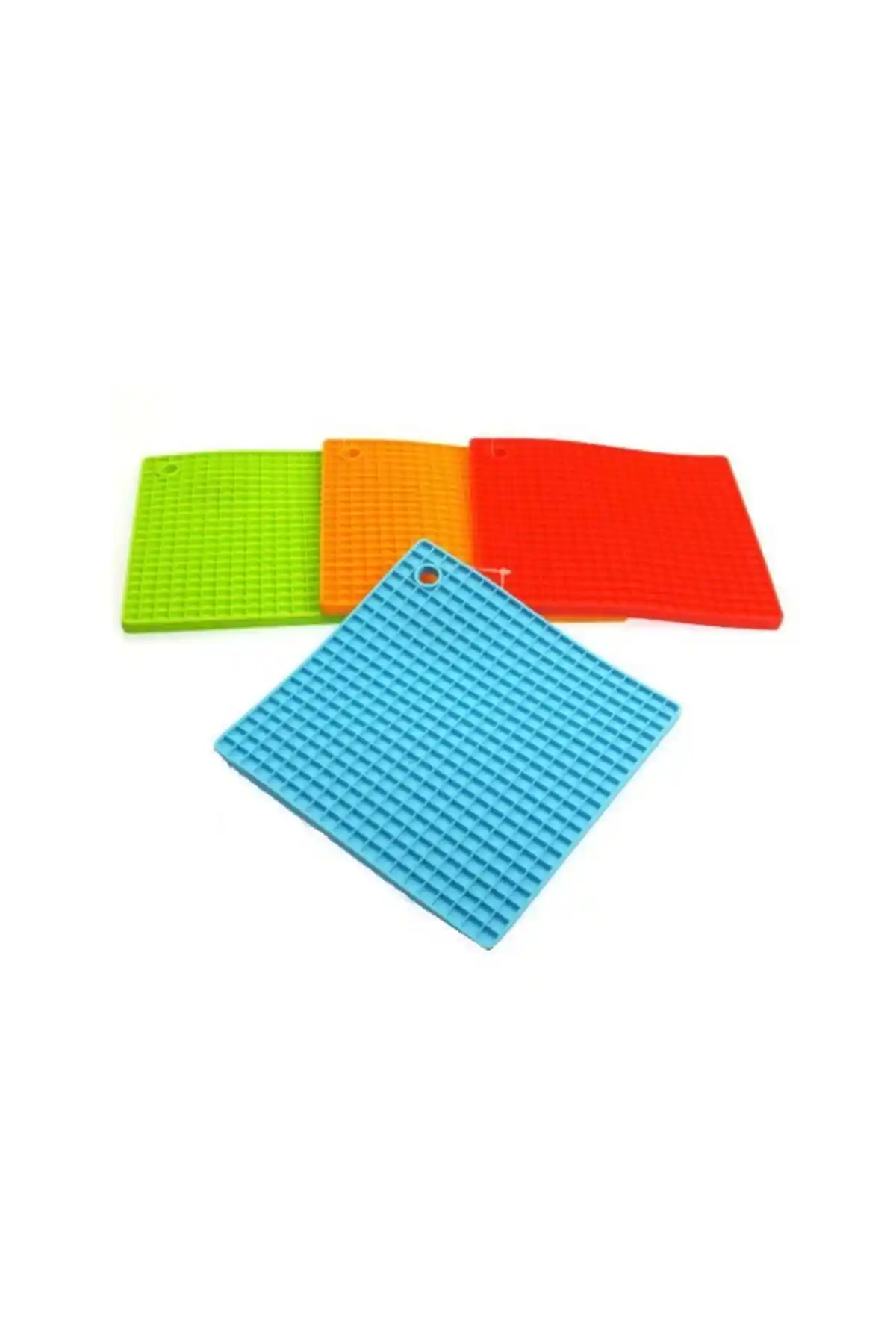 Modern Kare Şekilli Silikon Nihale Çaydanlık ve Tava Altlığı - Estetik ve Dayanıklı Tasarım